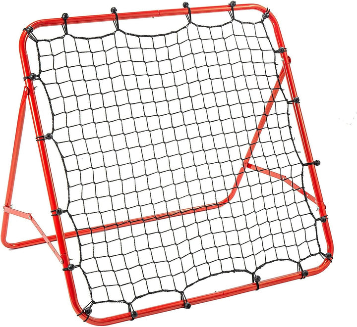 Fussball Rebound Netz Kinder und Jugendliche Tragbares Prellwand Verstellbar Fussballtor Kicker für