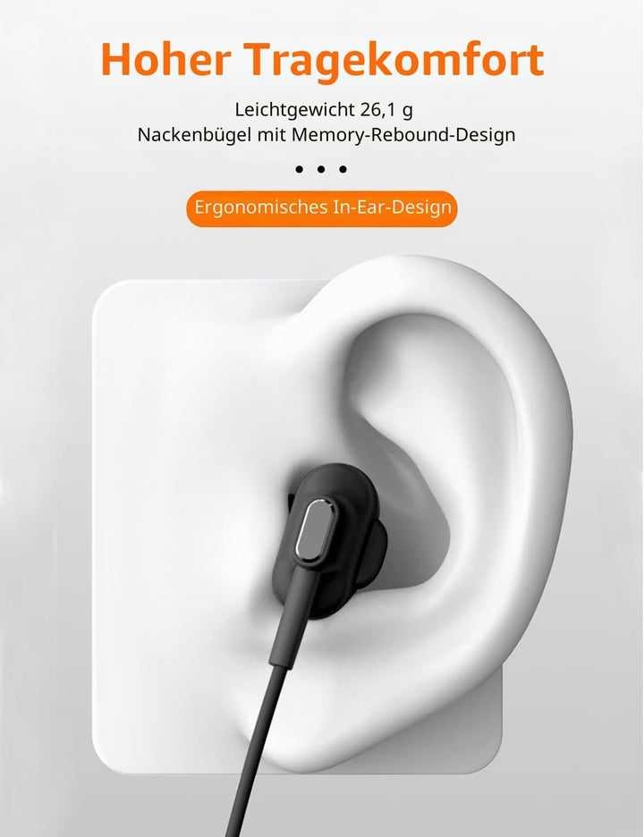 MAS CARNEY BI2 Bluetooth Kopfhörer In Ear (1 Kopfhörer), 1 Kopfh&amp;