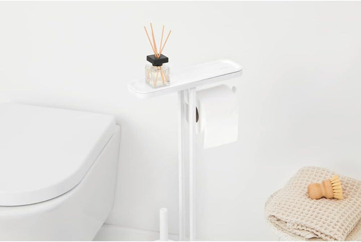 Brabantia - Mindset Toilettenbutler - Badezimmerregal, Klopapierhalter & Hygienische Toilettenbürste