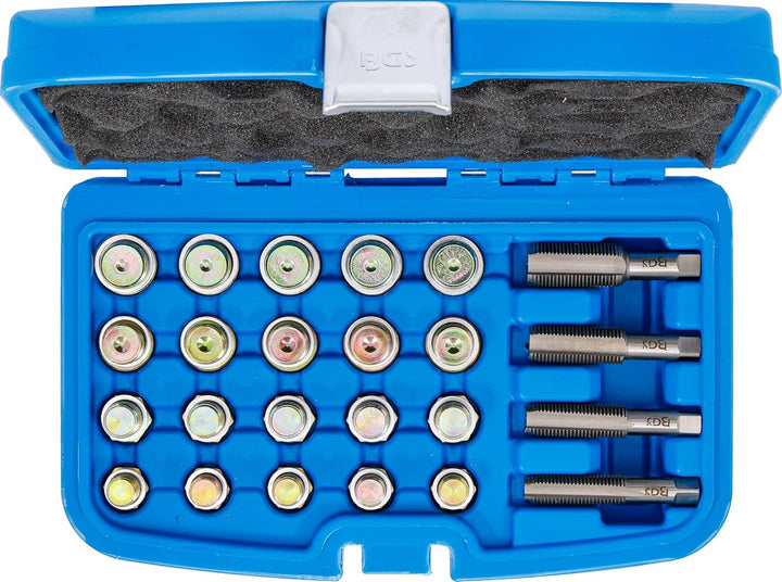 BGS 126 | Reparatursatz für Öl-Ablass-Gewinde | 64-tlg. Reparatursatz | 64-tlg., Reparatursatz | 64-