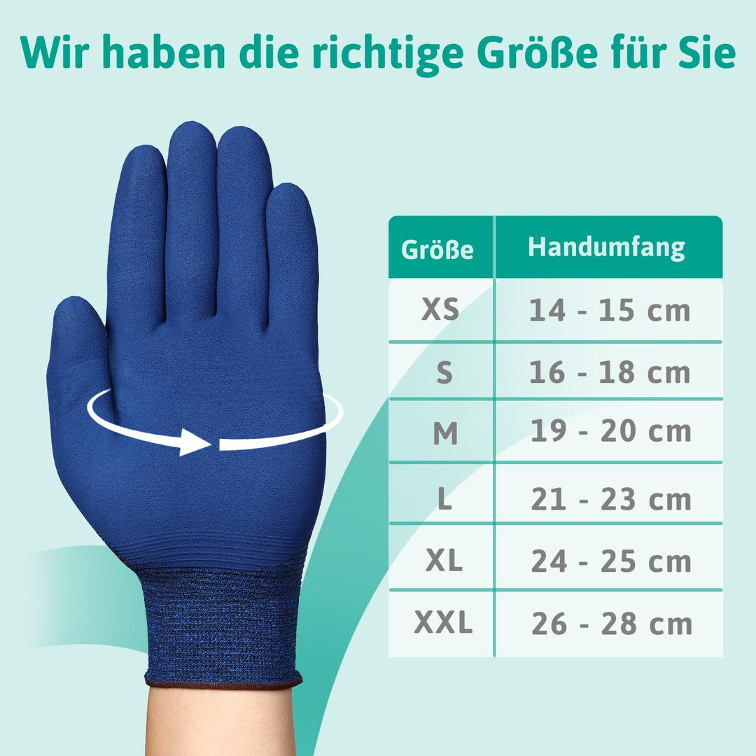 Ansell HyFlex 11-819 Dünne Arbeitshandschuhe, Rutschfeste Nitril-Beschichtung, Schutzhandschuhe vor