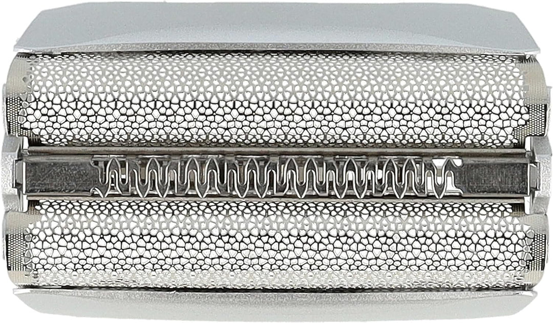 vhbw Doppelscherfolie kompatibel mit Braun 8995, Contour, Contour Pro Elektrorasierer + Rahmen, Silb