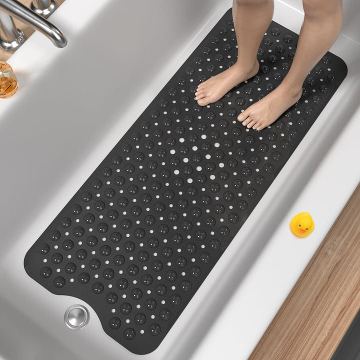 HITSLAM Badewannenmatte Rutschfest, 101 x 40cm Extra lange Antirutschmatte Badewanne, Duschmatte rut