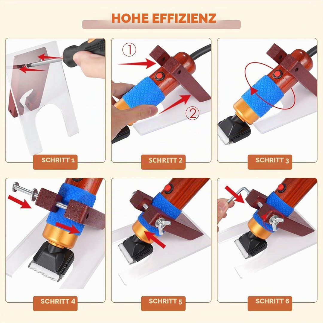 Tufting Teppichschneider, 200 W, verstellbare Geschwindigkeit, elektrischer Haarschneider für Hunde