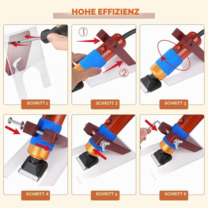 Tufting Teppichschneider, 200 W, verstellbare Geschwindigkeit, elektrischer Haarschneider für Hunde