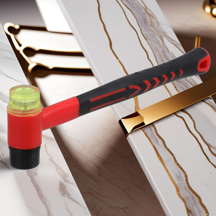 Doppelseitiger Gummihammer 25mm mit Rutschfestem Griff für Fliesenleger
