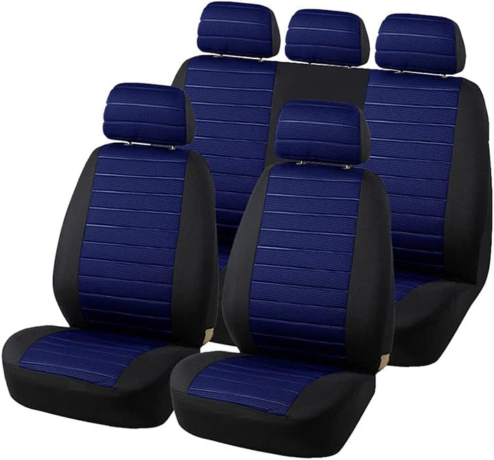 TOYOUN Universal Autositzbezüge Komplettes Set - Jacquardtuch für die meisten Limousinen, Vans, SUVs