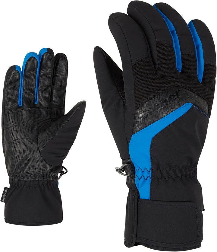 Ziener Herren Gabino Ski-Handschuhe/Wintersport |warm, Atmungsaktiv black.persian blue 8.5, black.pe