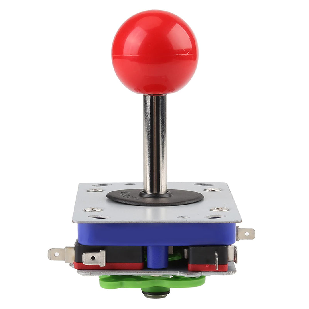 TOPINCN Klassischer Wettkampf Joystick mit Langem Griff, 2/4/8-Wege-Spiel, Kugel, Arcade-Gaming-Schr