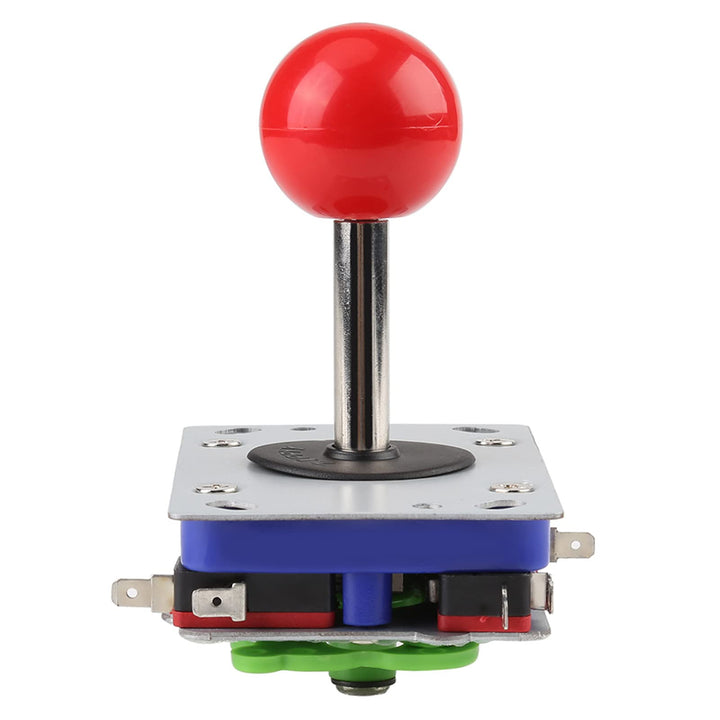 TOPINCN Klassischer Wettkampf Joystick mit Langem Griff, 2/4/8-Wege-Spiel, Kugel, Arcade-Gaming-Schr