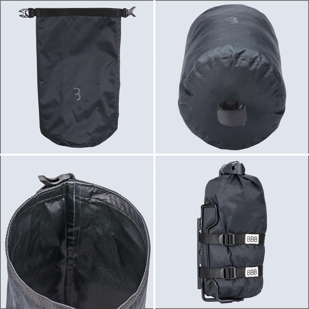 BBB Cycling Gabeltasche Wasserdicht I Fahrrad Gabeltasche Mit Rollverschluss Und Gepäckträger I Fork