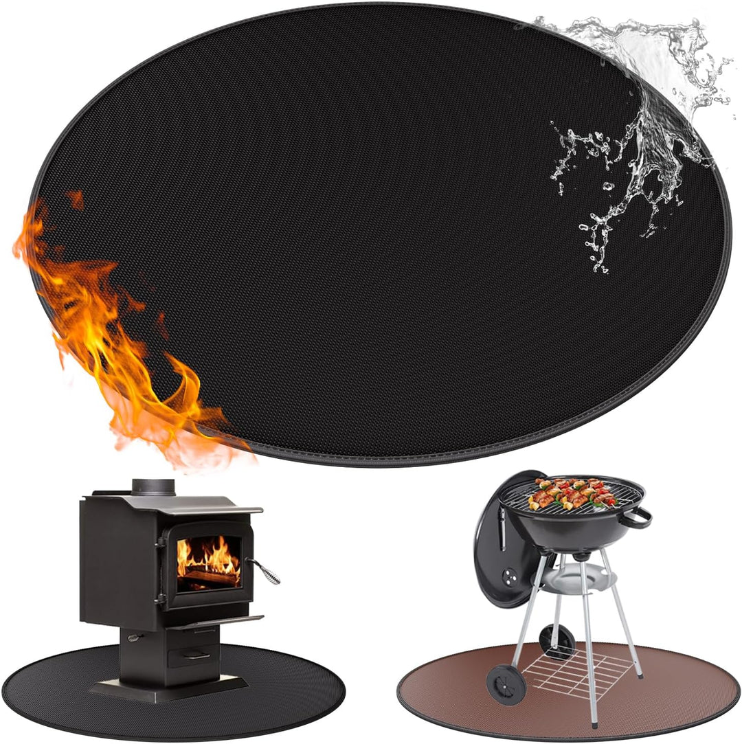 Feuerfeste Matte Feuerstelle Unterlage 2315°C Feuerschutzmatte Hitzeschutzmatte 114cm BBQ Grills Mat