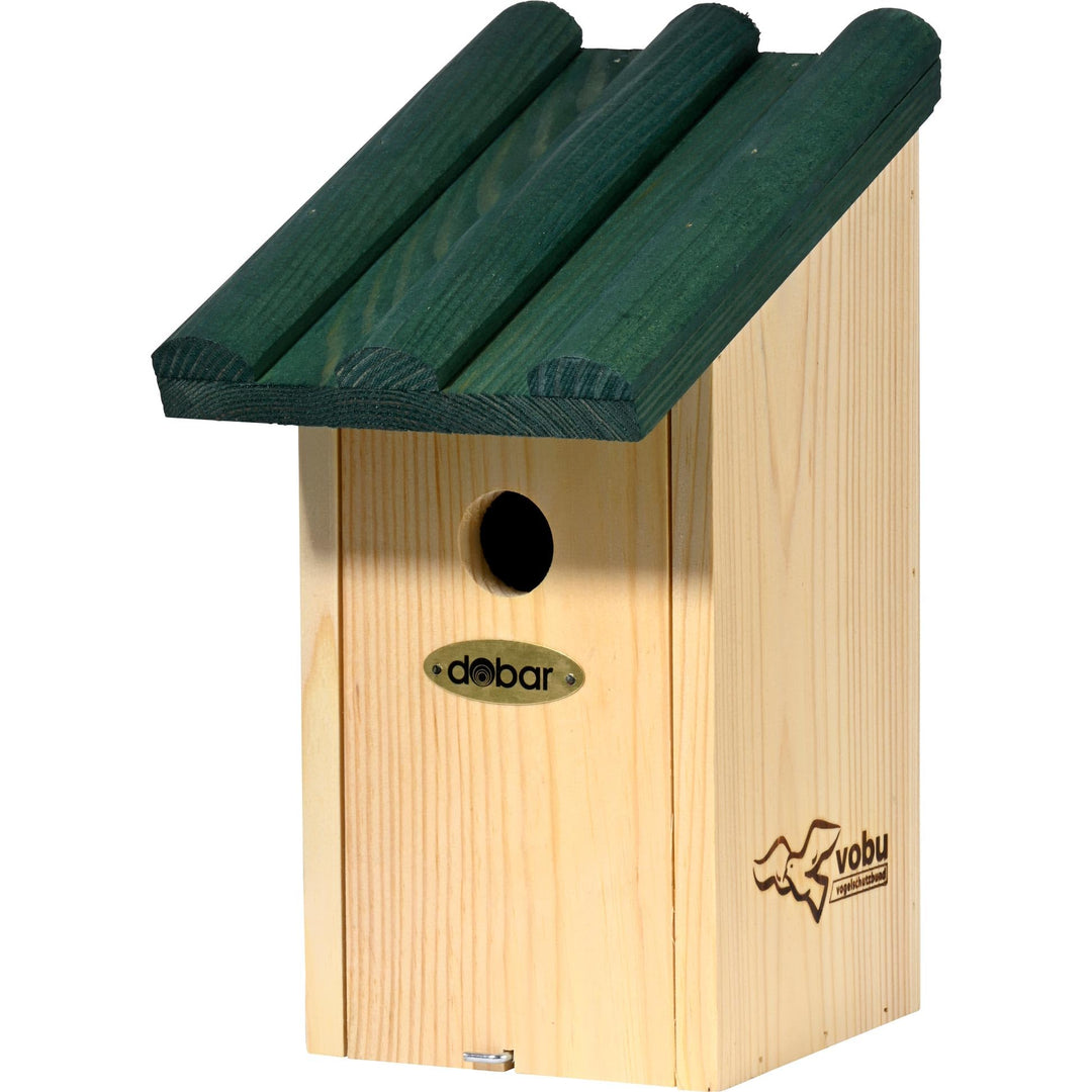 dobar VOBU Nistkasten Gracht für Meisen - Wildvogel Nisthilfe aus Holz mit Ø 28 mm Einflugloch für H