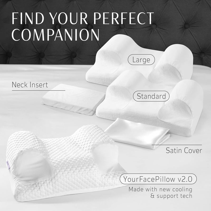 YourFacePillow - Memory Foam Beauty Pillow for Anti Wrinkle, Anti Aging, Acne Treatment, Wrinkle Pre