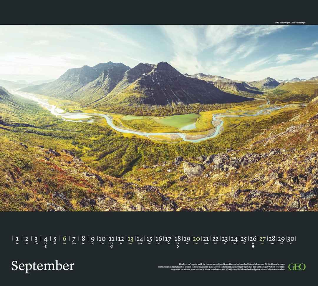 GEO - Im Licht des Nordens 2026 – Wandkalender 50x45 cm, Poster-Kalender mit Polarlichtern & Nordlan