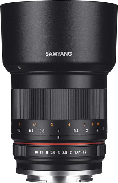 SAMYANG 7721 MF 50mm F1.2 APS-C Fuji X schwarz - manuelles Foto Objektiv mit 50mm Festbrennweite für