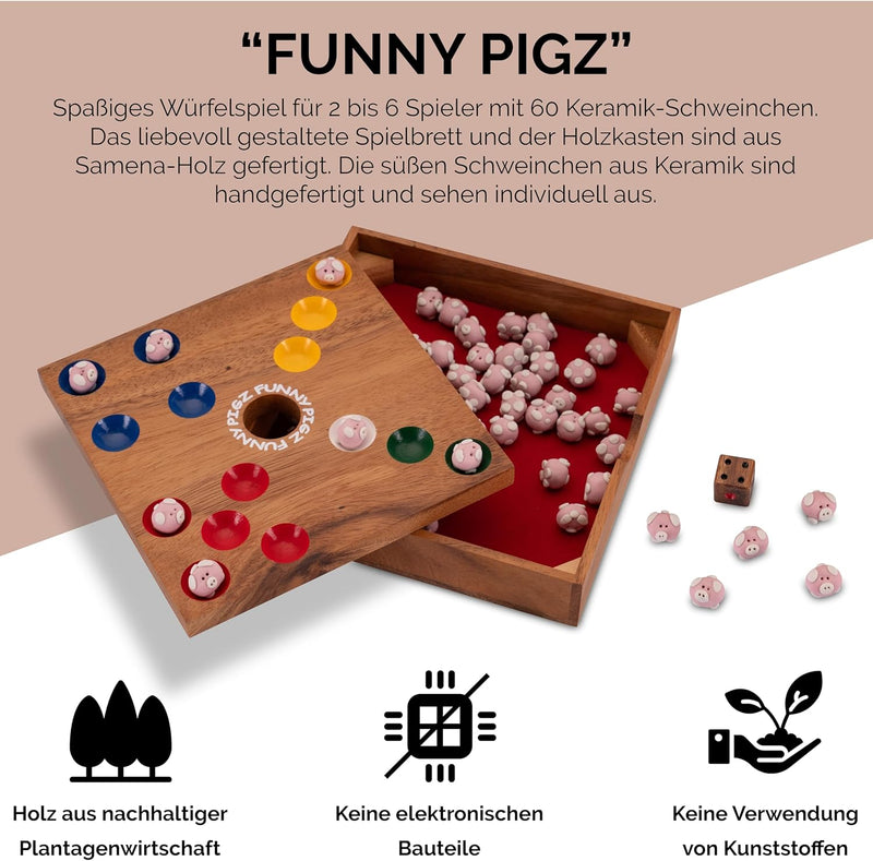 Pig Hole - Big Hole - Schweinchenspiel - Würfelspiel - Gesellschaftsspiel - Brettspiel aus