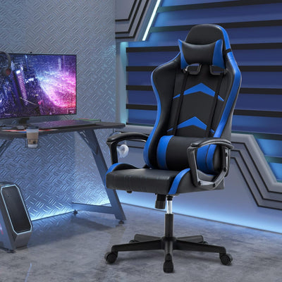 Intimate WM Heart Gaming Stuhl,Bürostuhl mit verstellbarem Kopfkissen und Lendenkissen, Ergonomische