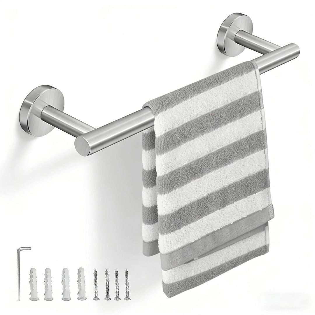 Handtuchhalter Silber zum Bohren 40cm Handtuchstange Edelstahl Handtuch Halterung Wandmontage Handtu