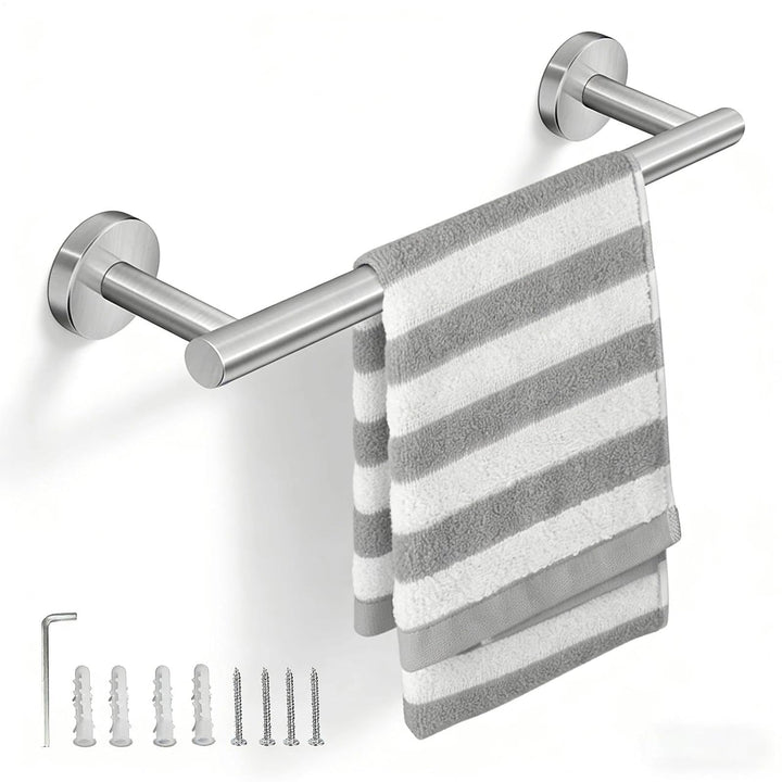 Handtuchhalter Silber zum Bohren 40cm Handtuchstange Edelstahl Handtuch Halterung Wandmontage Handtu