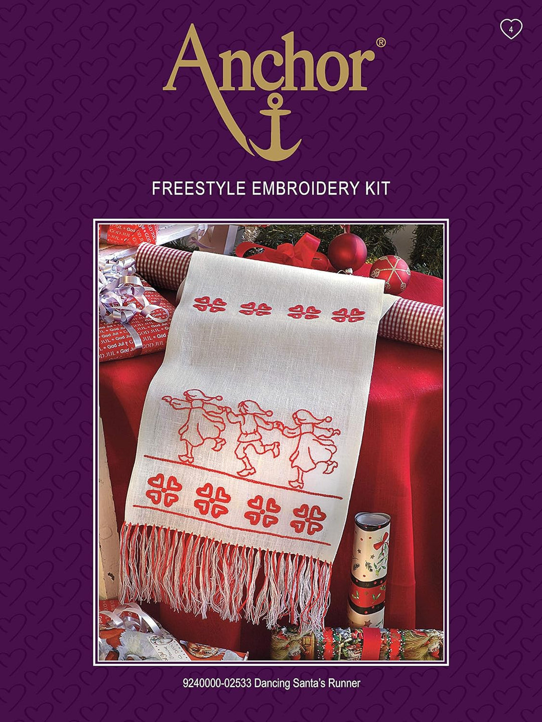 Anchor Essential Kits Freestyle Farbe:Xmas Tulips Runner, Xmas Tulips Runner