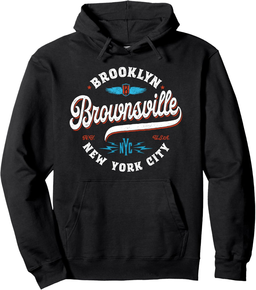 Brownsville Brooklyn New York - Retro-Nyc-Vintage-Grafik Pullover Hoodie