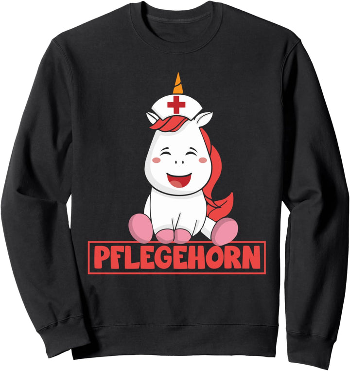 Pfleger Kasak Pflegehelfer Kasack Pflegehorn Altenpflegerin Sweatshirt