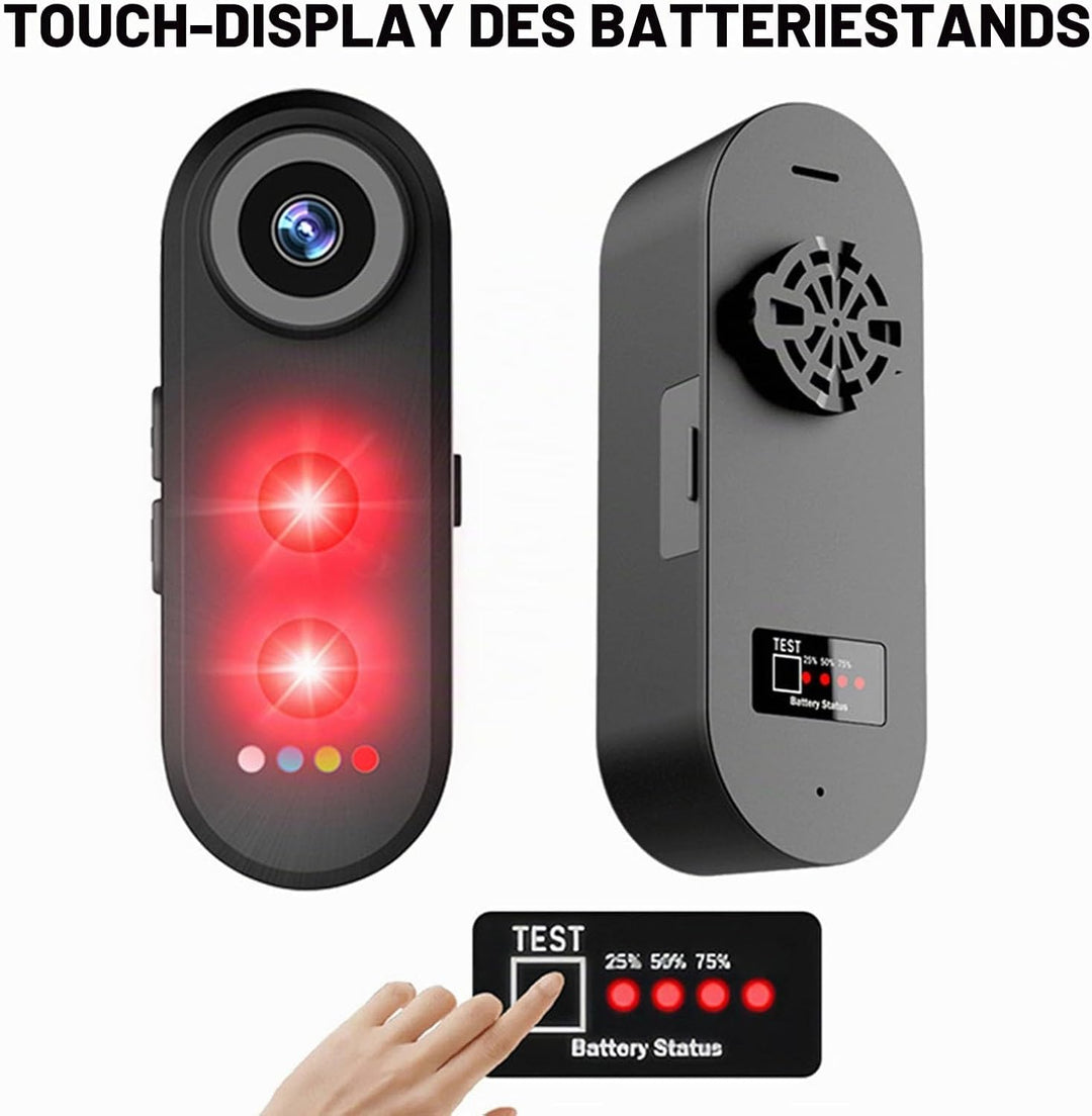 Bike Rückblick Kamera mit Rücklicht, 1080p Fahrradvideocorder mit 5000 mAh wiederaufladbarem Akku fü