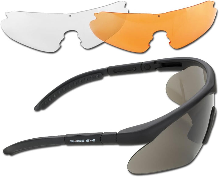 Mil-Tec Raptor Sicherheitbrille rubber black, rubber black