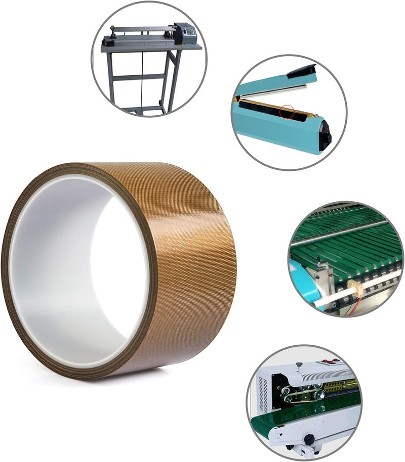 Teflon Band/PTFE Band,High Temp Klebeband für Vakuumiermaschine, Hand- oder Impulsversiegelung - Gee