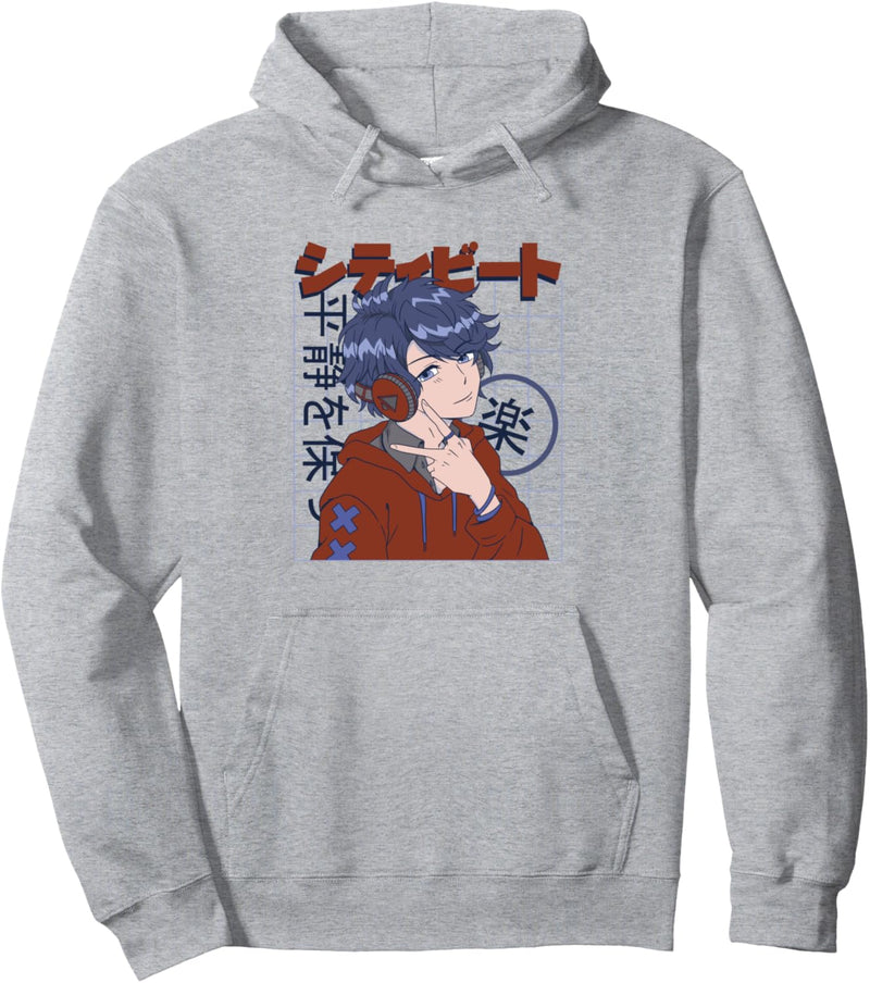 Anime Japanischer Junge Mit Kopfhörern Pullover Hoodie