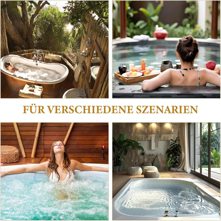 Badewannenkissen Ganzkörper Badekissen, Verdicktes Badewannenkissen mit Kopfstütze unterstützt Nacke