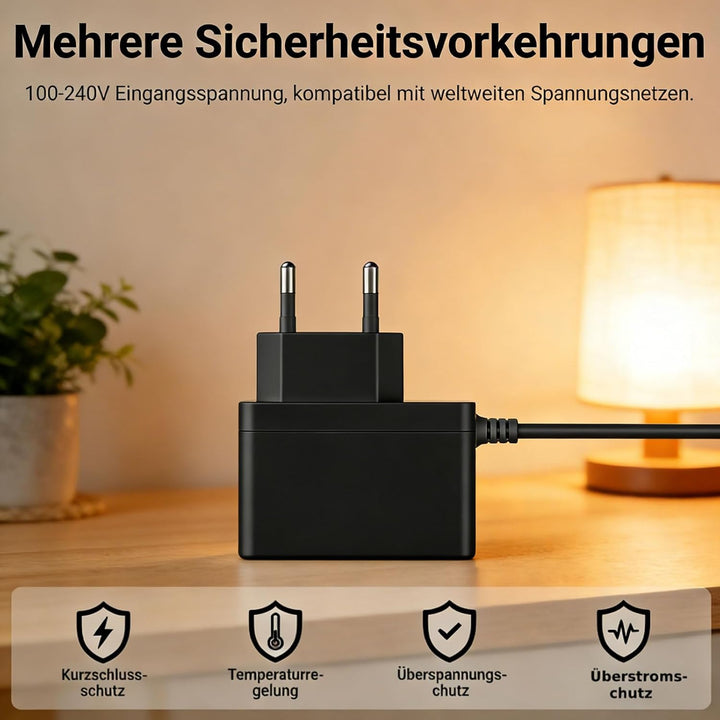 Netzteil Adapter 12V für leiser Standventilator - Kompatibel mit Dreo PolyFan 508S 502 513S Ventilat