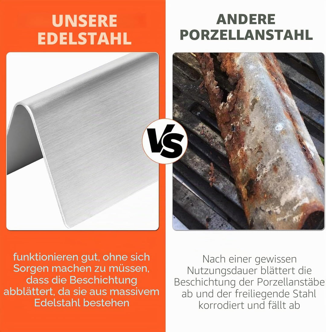 GFTIME 57cm Flavorizer Bars 7537 für Weber Spirit E310/320 (2007-2012) mit seitlichen Bedienknöpfen,