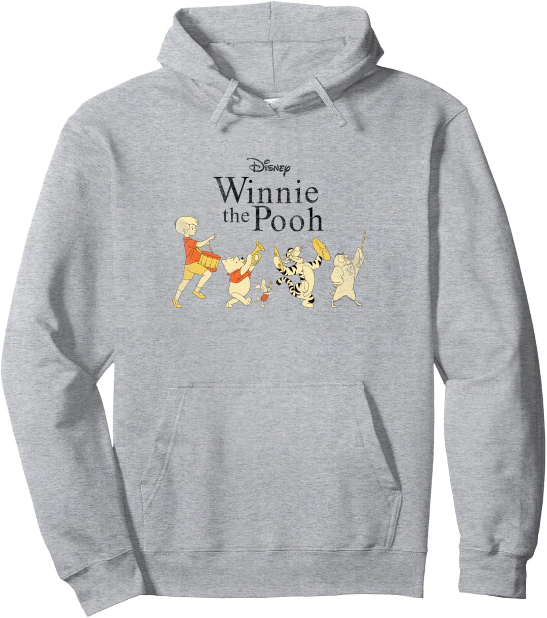 Disney Winnie The Pooh Group Shot Musical Line Pullover Hoodie