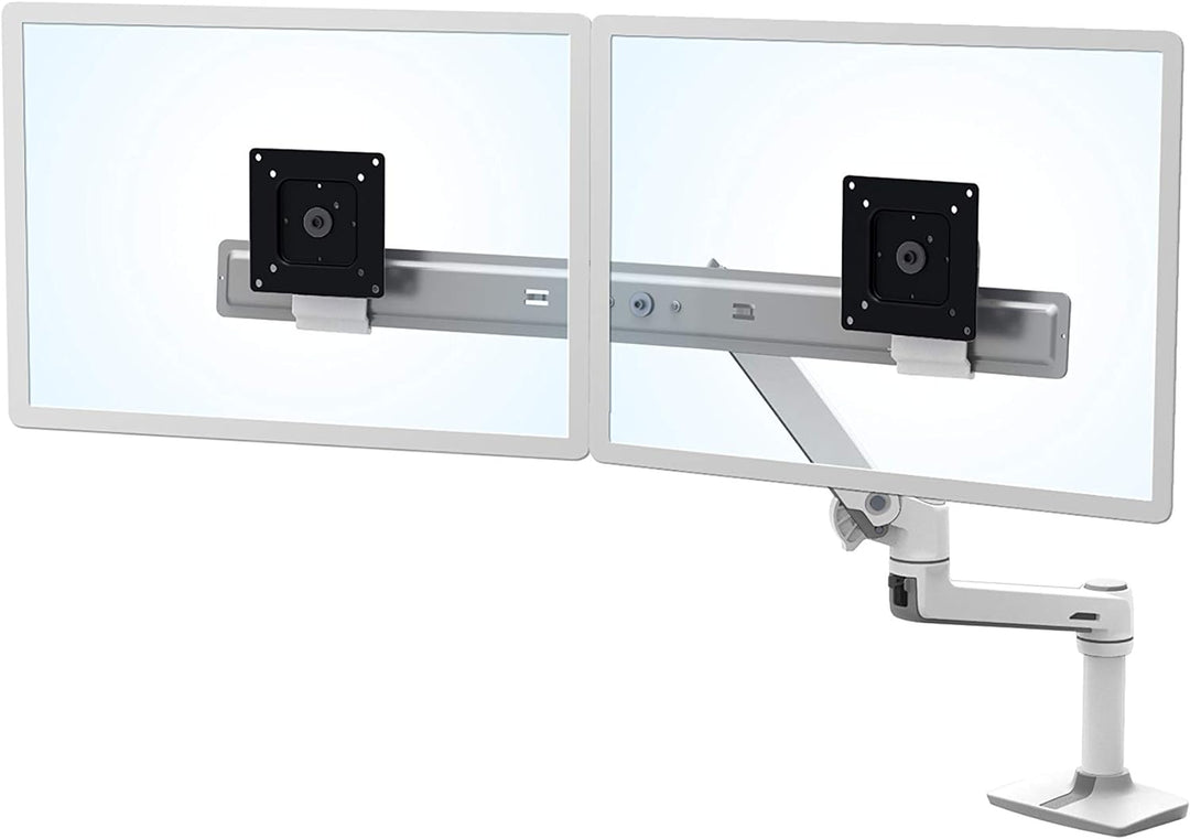 ERGOTRON 45-489-216 LX dual direkt Tischhalterung bis 63,5cm 25Zoll 0,9-5 kg weiss 2 Monitore LX Arm