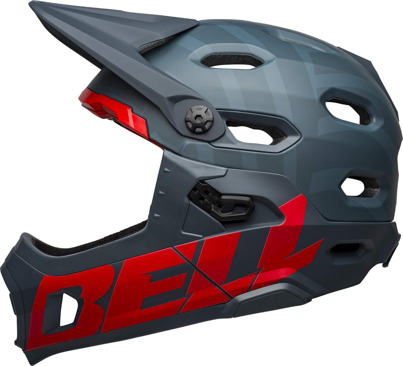 Bell Downhill MTB-Helm Super DH Spherical Prime Matte - Blue/Crimson Prime Matte Blue/Crimson L, Pri