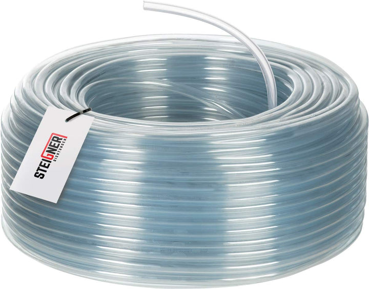 STEIGNER Benzinschlauch Wasserschlauch PVC Schlauch Transparent, Durchmesser: 5-8 mm, Länge: 50 m, S