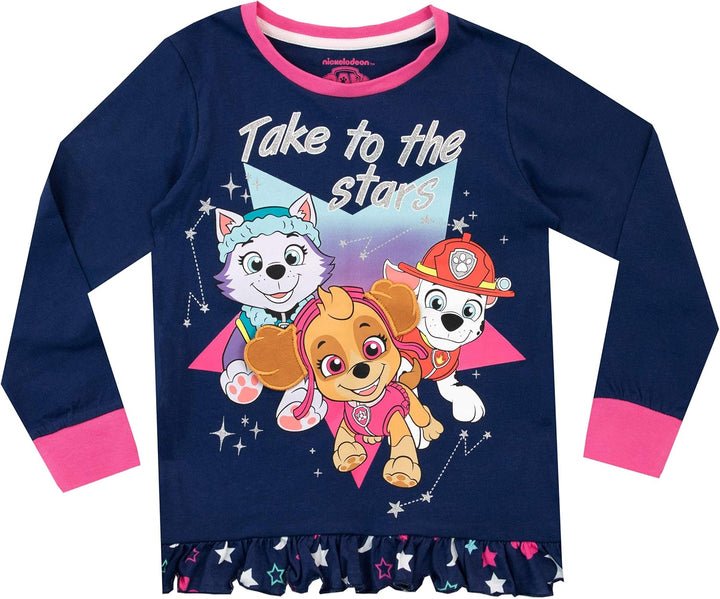 PAW PATROL Mädchen Skye und Everest Schlafanzug 92 Blau, 92 Blau