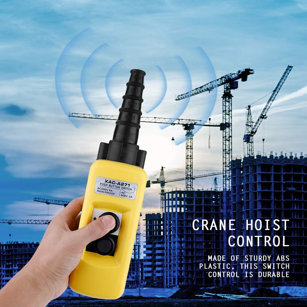 XAC-A271 Crane Kettenzug Push Control Button Switch Heben Anhänger Controller 2 Tasten