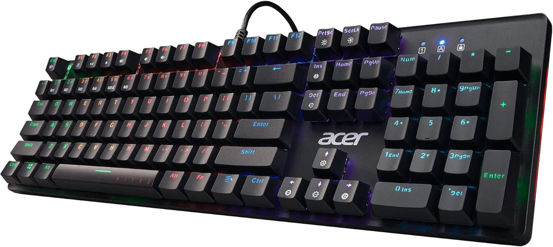 Acer Nitro Gen 2 Kabelgebundene Gaming-Tastatur - RGB beleuchtete Tastatur | 100% Anti-Ghosting (N-K
