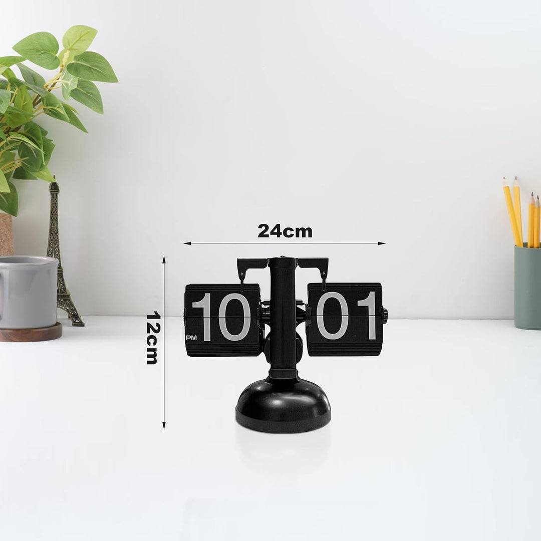 Retro Vintage Design Auto Flip Clock Desk Clock,Flip Desk Clock, Retro Digital Flip Down Clock, Mute
