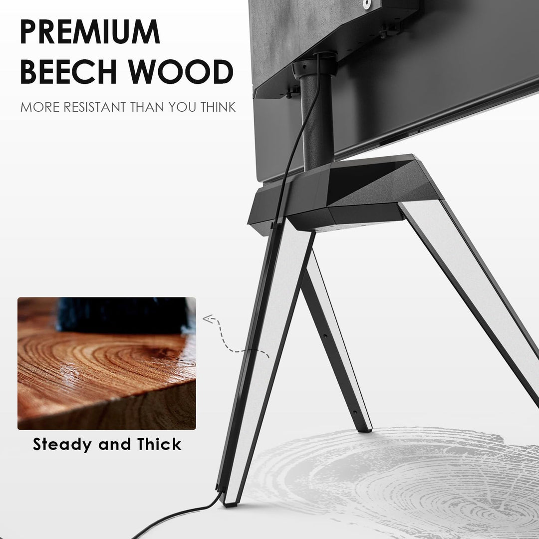 FITUEYES Design TV Ständer für 55 60 65 70 75 78 Zoll Fernseher TV Stand im Staffelei Design höhenve
