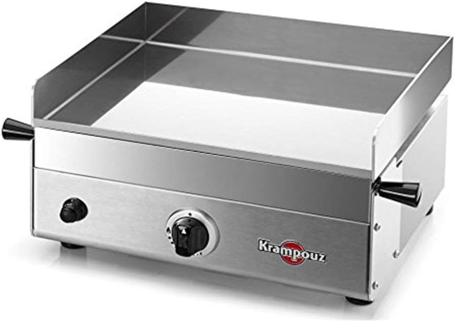 KRAMPOUZ GGCIM1AA Gas-Plancha, einfaches Design, Edelstahl, Color