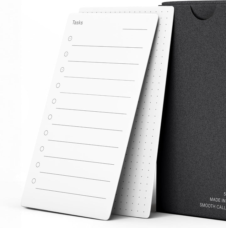 Calli® 150 Premium To Do Liste Karten aus feinstem 250g Papier (129 x 76mm) - Kugelschreiber Optimie