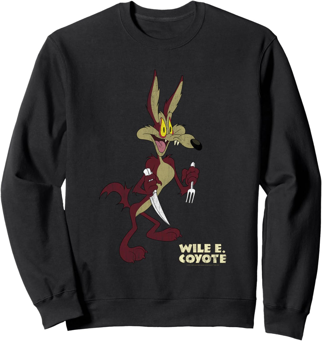 Looney Tunes Wile E Coyote Distressed Sweatshirt