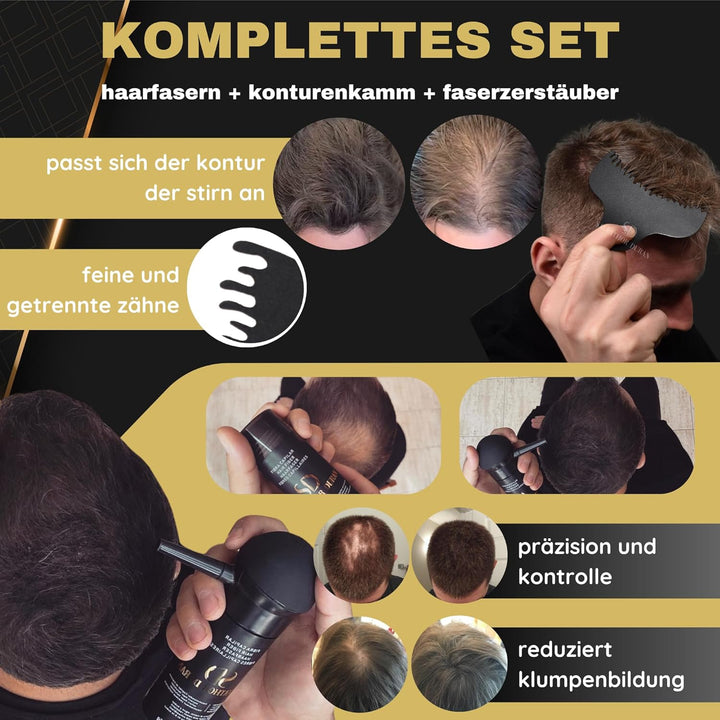 SALVATHOR DURAN Streuhaar zur Haarverdichtung - Schütthaar zur vollem Haar in Sekunden - Haar Puder