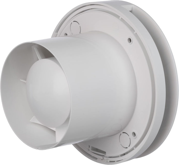 Ø 100mm Weiss Badlüfter - Ventilator mit Kugellager - Lüfter für Effiziente Belüftung im Bad Kuche W