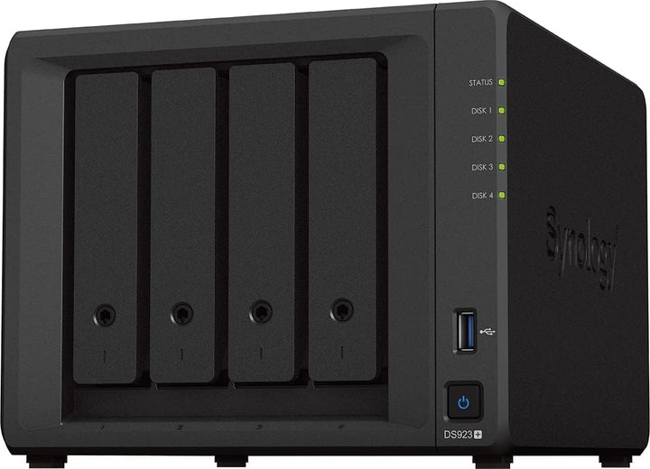 SYNOLOGY 4-Bay DDR4 ECC 2X USB3,2-I 1 DS923+ 4GB RAM 4-bay; 4GB DDR4 DS923+ DiskStation, 4-bay; 4GB