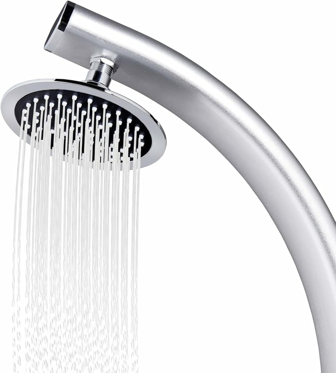 Festnight Gartendusche 215 cm Gartendusche Aussendusche Garten Edelstah Aussendusche Duschkopf Alumi